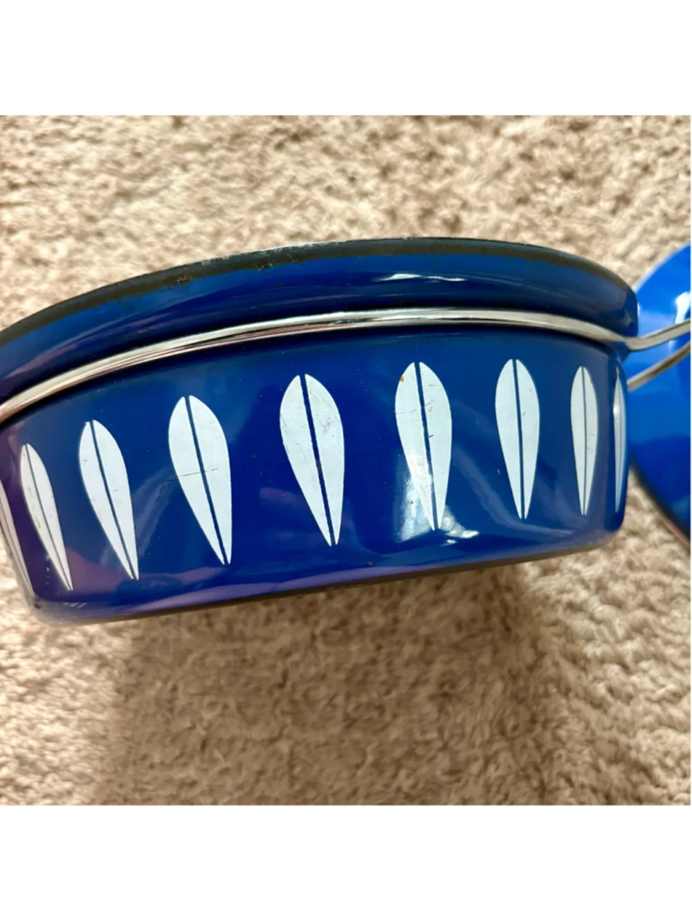 Cathrine Holm Blue Lotus Blue & White Enamel Cookware